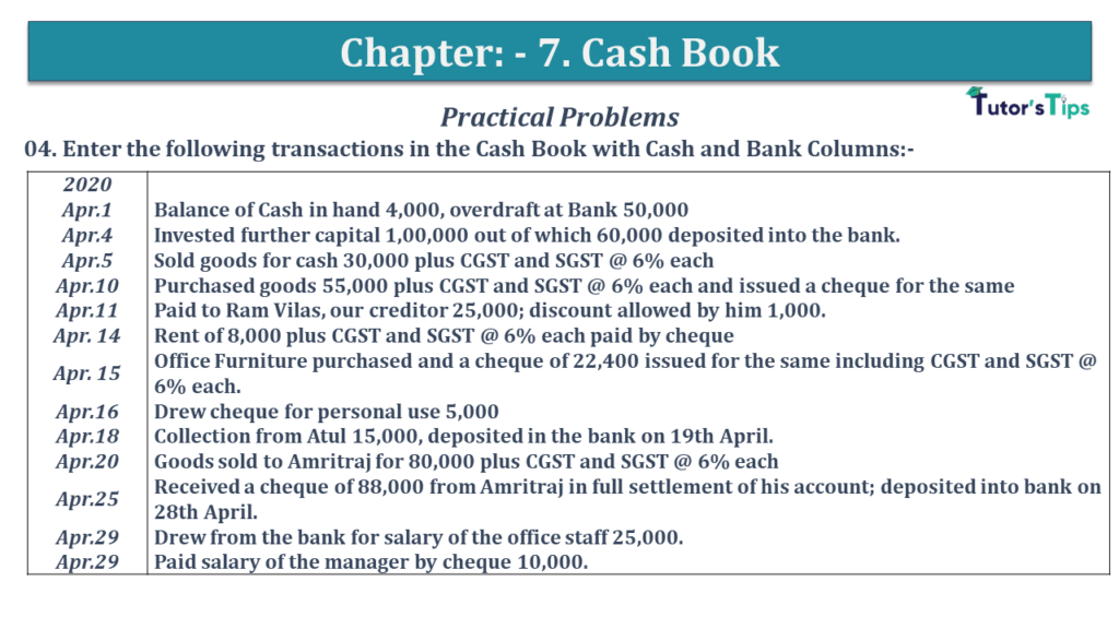 Question No 04 Chapter No 7