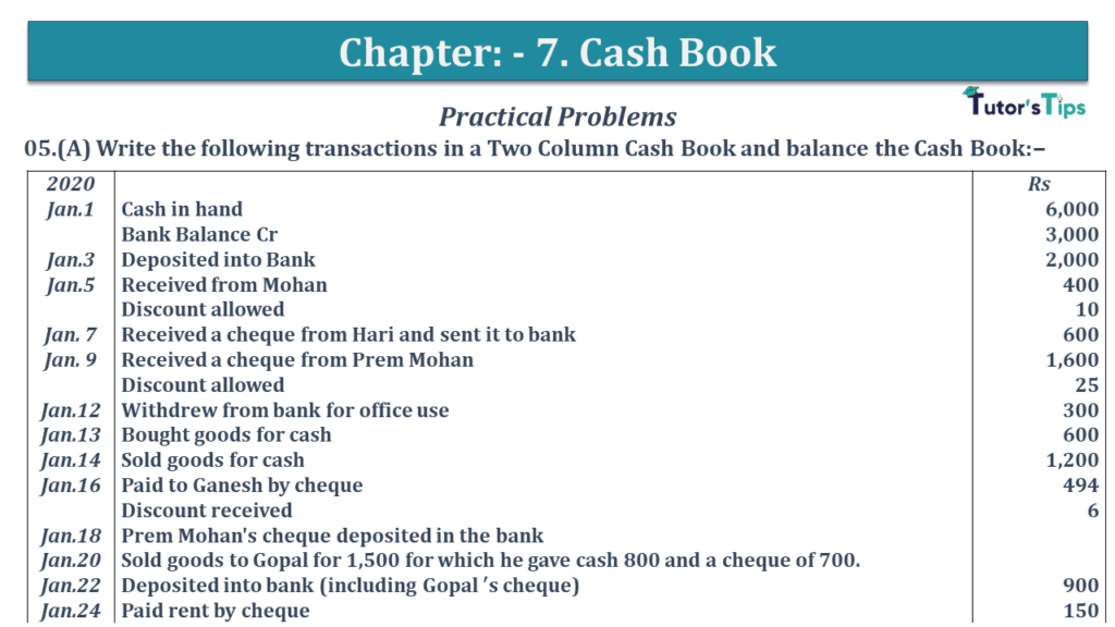 Question No 05 A Chapter No 7