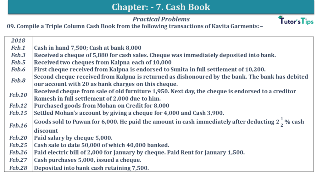 Question No 09 Chapter No 7