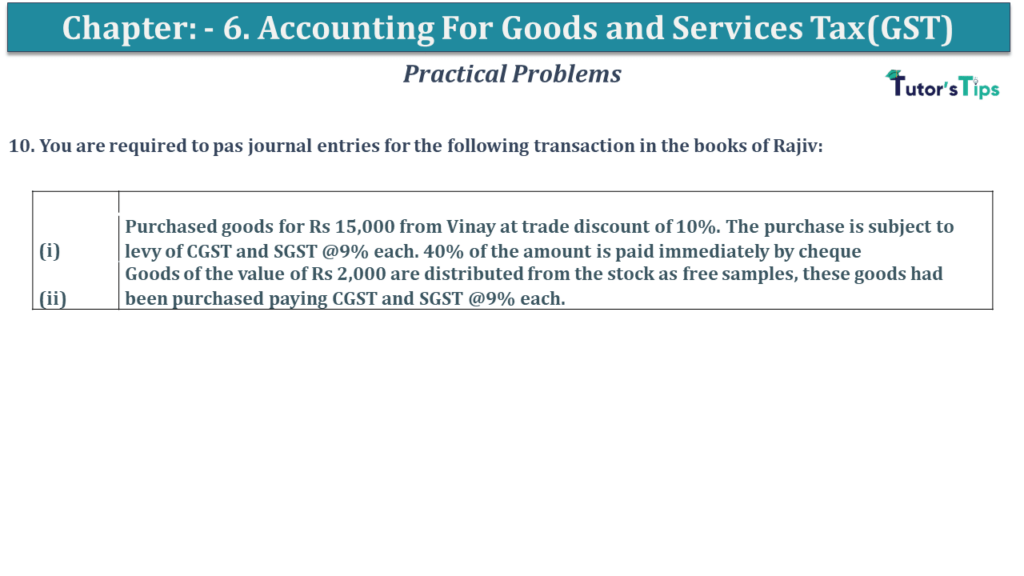 Question No 10 Chapter No 6