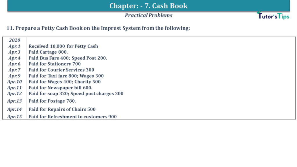 Question No 11 Chapter No 7