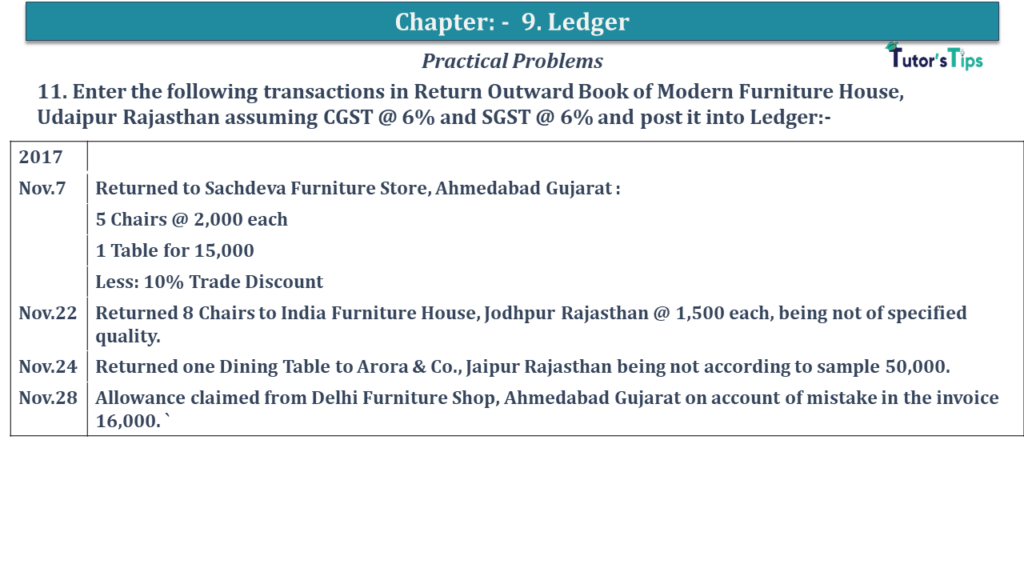 Question No 11 Chapter No 9