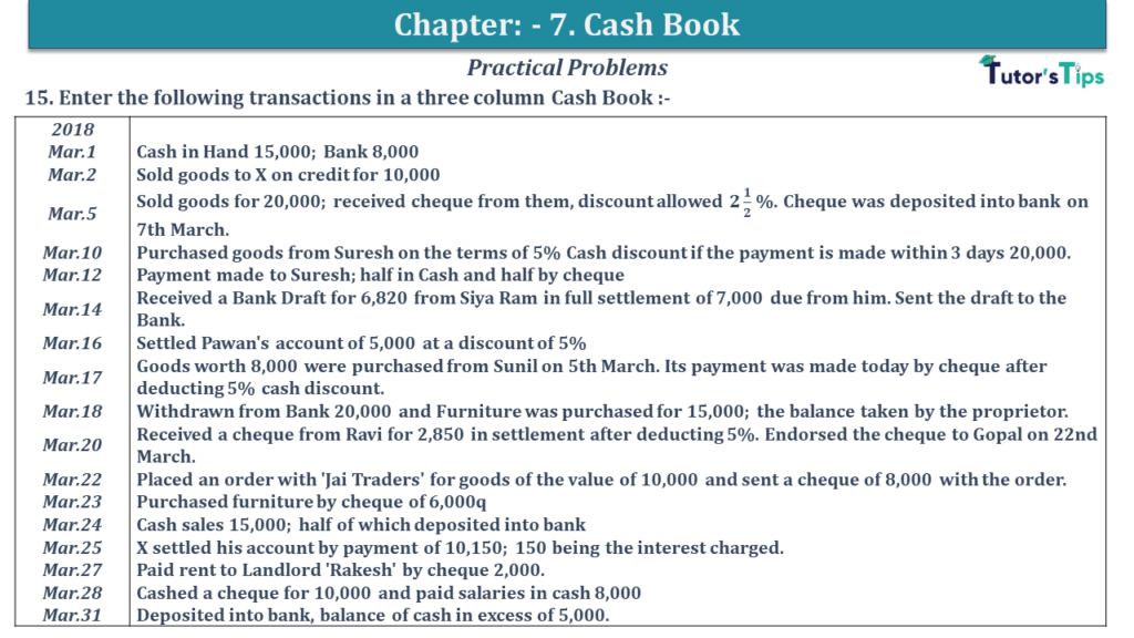 Question No 15 Chapter No 7