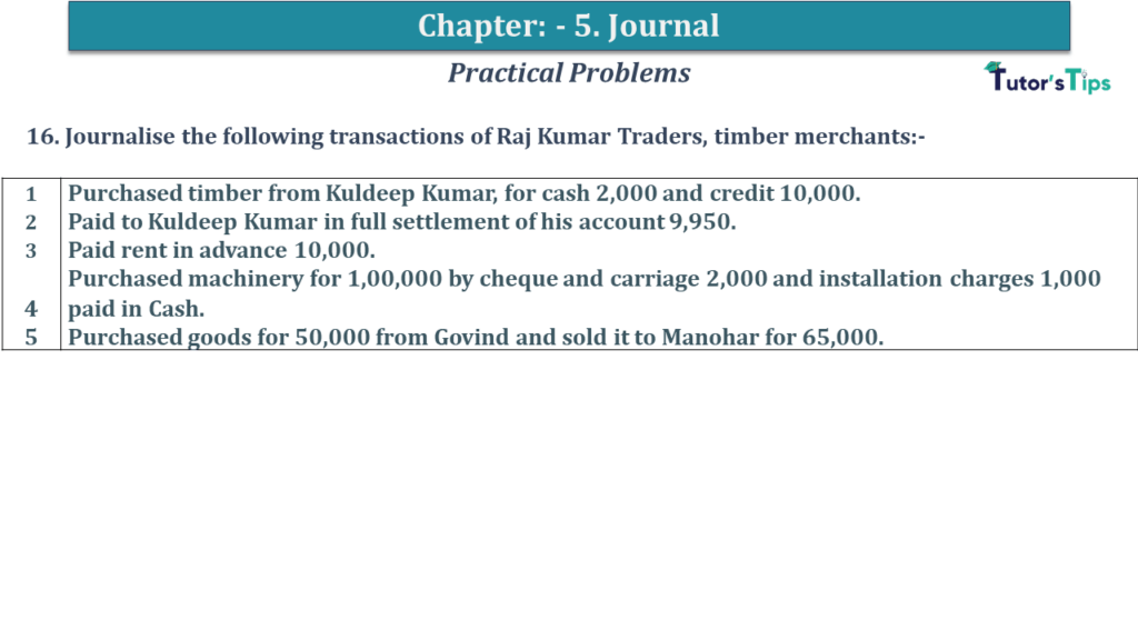 Question No 16 Chapter No 5