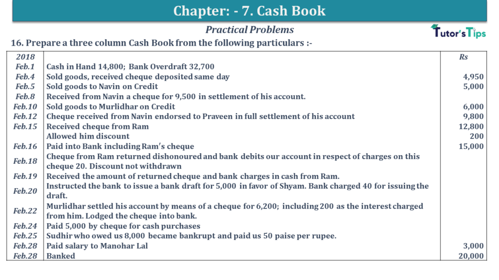 Question No 16 Chapter No 7