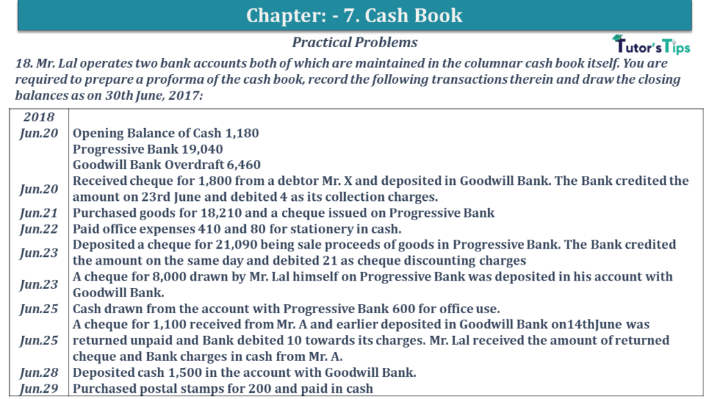 Question No 18 Chapter No 7