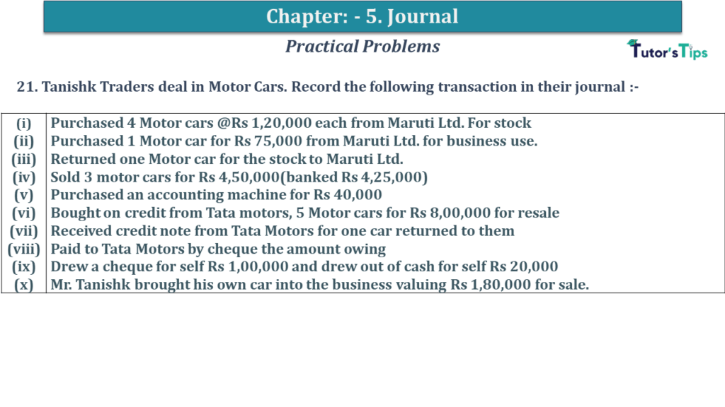 Question No 21 Chapter No 5