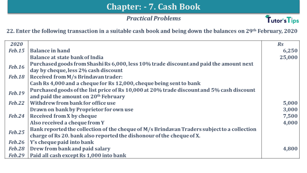 Question No 22 Chapter No 7