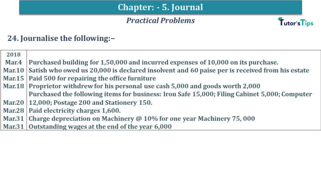 Question No 24 Chapter No 5