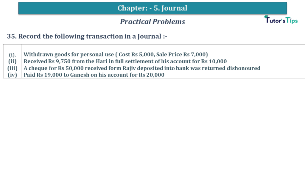 Question No 35 Chapter No 5