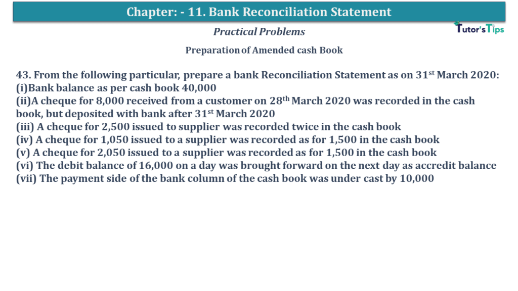 Question No 43 Chapter No 11