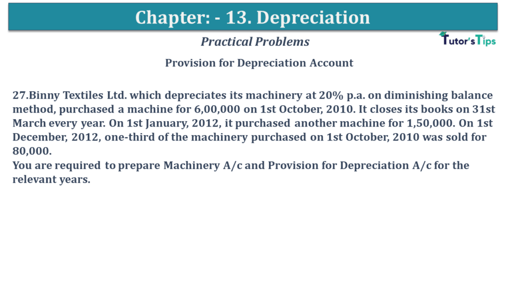 Question No 27 Chapter No 12