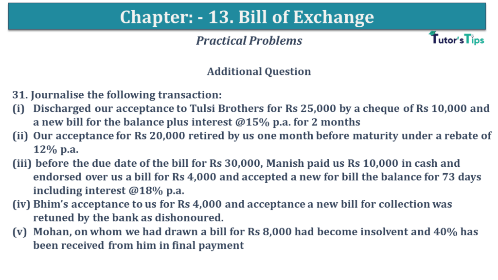 Question No 31 Chapter No 13