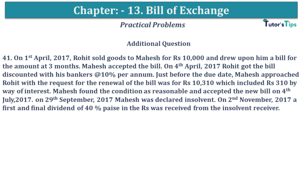 Question No 41 Chapter No 13