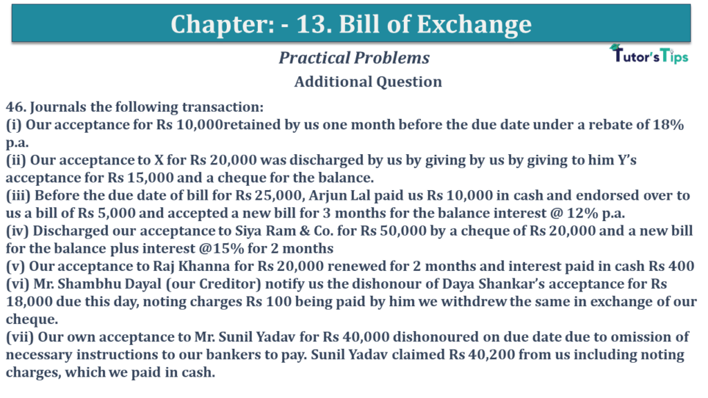 Question No 46 Chapter No 13