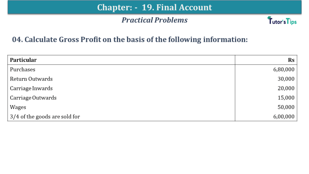 Question No 04 Chapter No 19