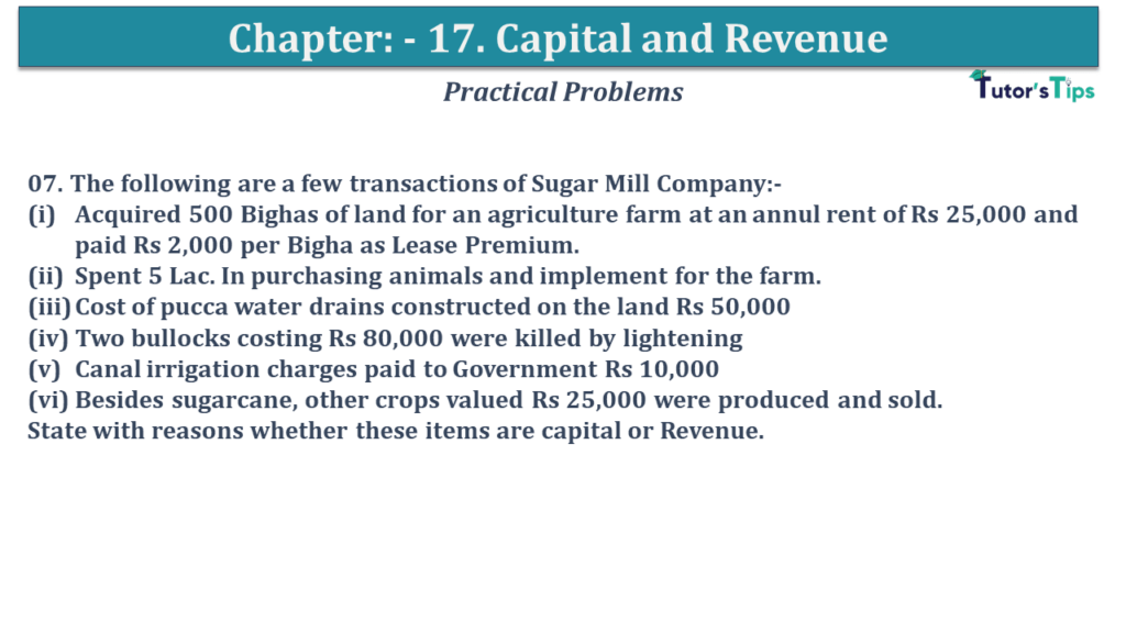 Question No 07 Chapter No 17